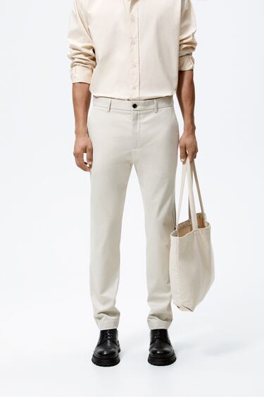 Image 0 of SLIM FIT CHINOS from Zara