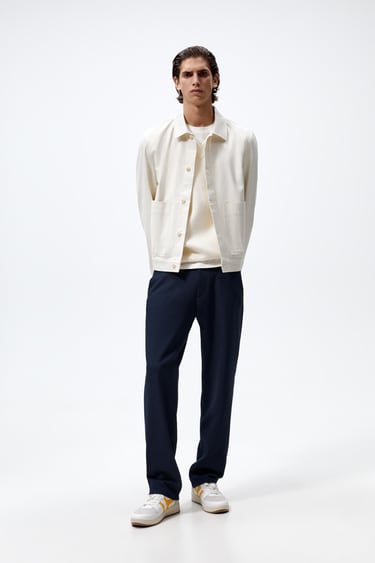 Image 0 of TEXTURED TROUSERS from Zara