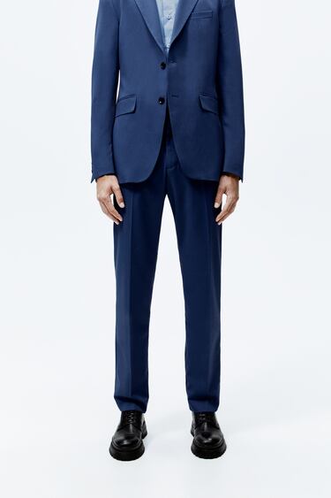 Image 0 of TEXTURED SUIT TROUSERS from Zara