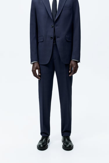 Image 0 of PLAID SUIT PANTS from Zara