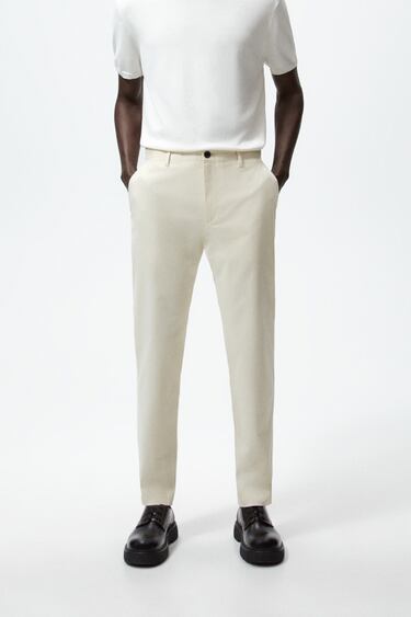 Image 0 of SLIM COMFORT FIT CHINO TROUSERS from Zara