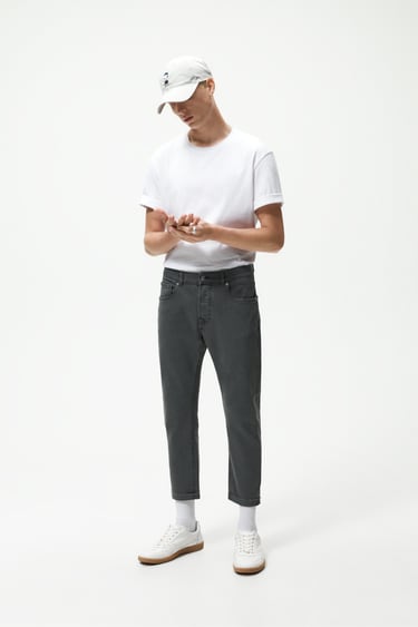 SLIM FIT COLOURED TROUSERS