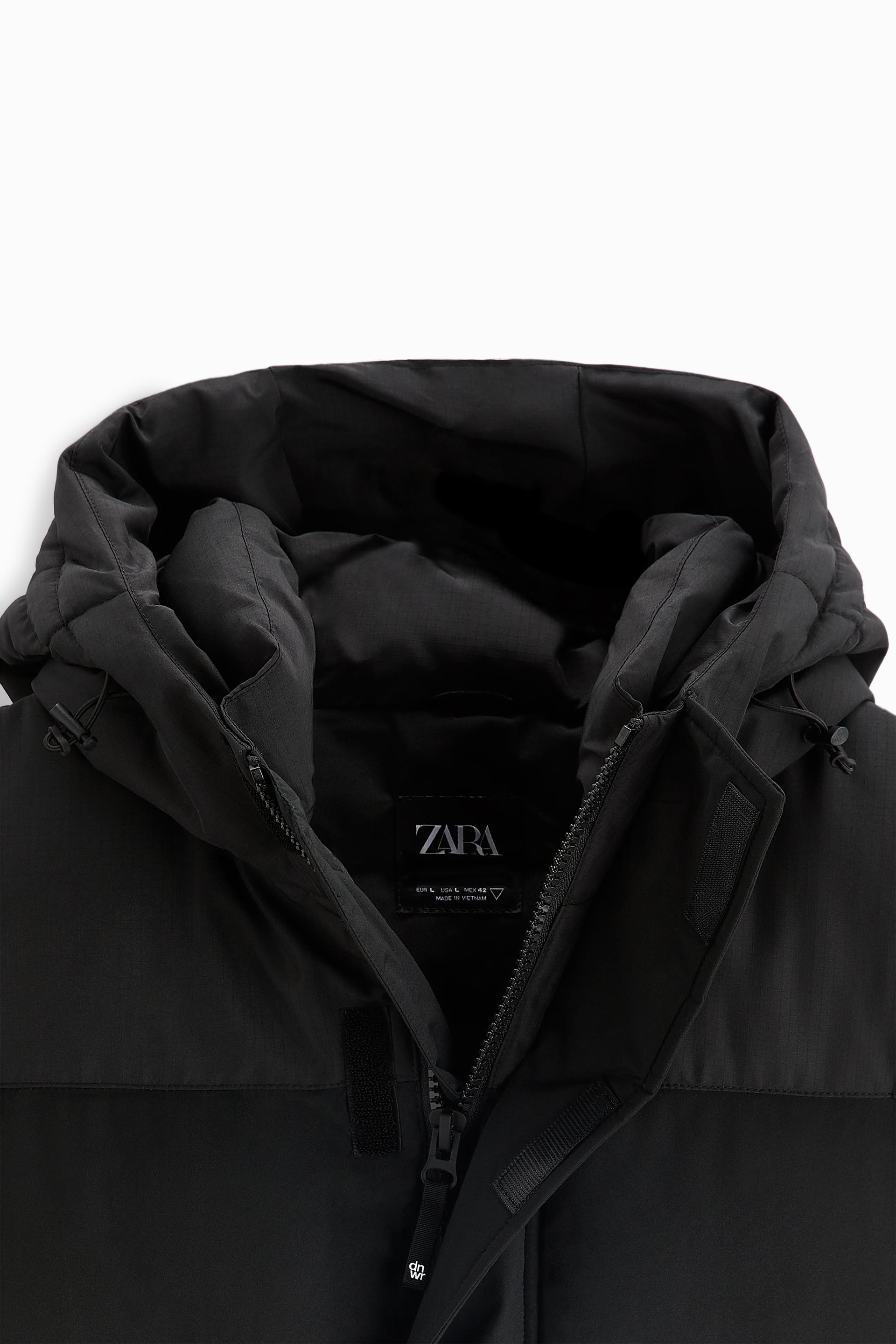 HOODED PADDED VEST - White | ZARA 