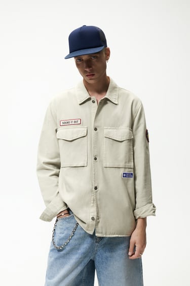 Image 0 of PATCH OVERSHIRT from Zara