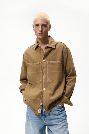 ภาพ 0 จาก เสื้อแจ็คเก็ตน้ำหนักเบาผ้าฝ้าย จาก Zara