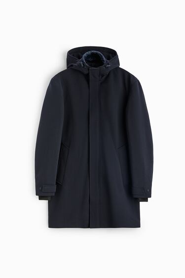 Image 0 of COAT WITH DETACHABLE COLLAR from Zara