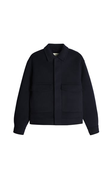 Image 0 of DOUBLE-FACED 100% WOOL JACKET from Zara