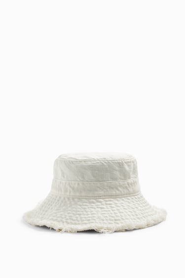 Image 0 of FRAYED BUCKET HAT from Zara