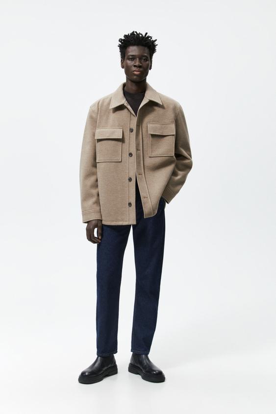 Zara overshirt mens clearance