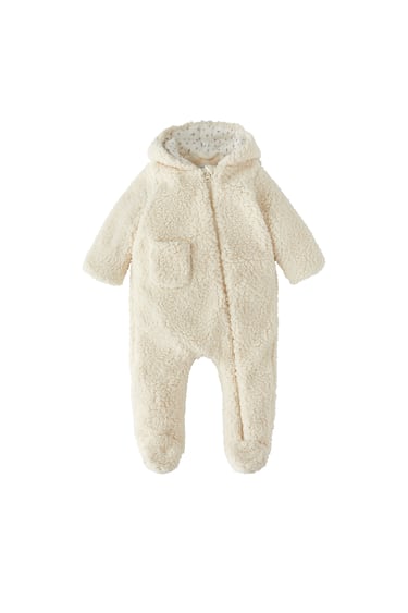 Image 0 of FAUX SHEARLING ONE-PIECE SUIT from Zara