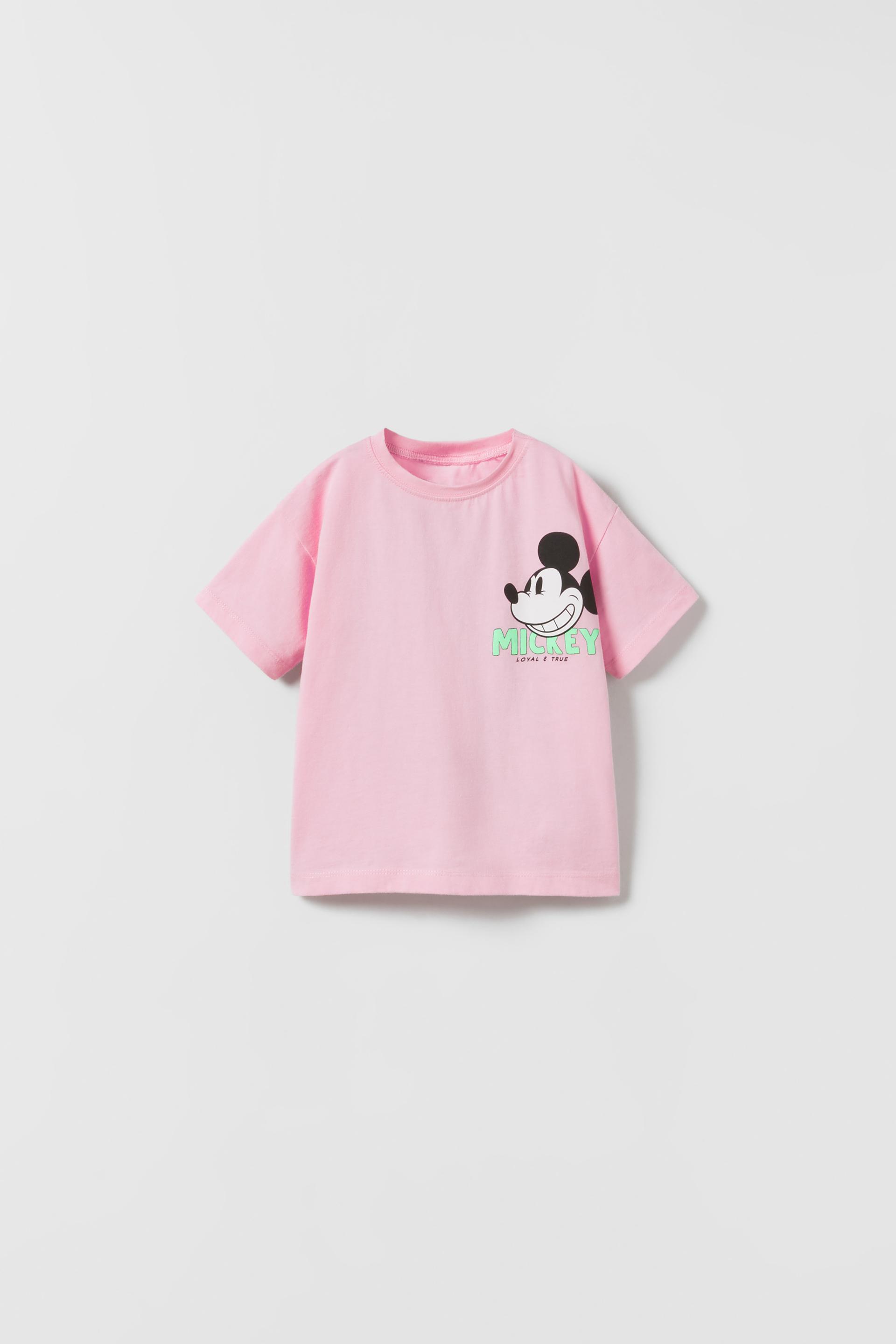 Mickey Mouse C Disney T Shirt Pink Zara United States Mickey Mouse C Disney T Shirt Pink Zara United States
