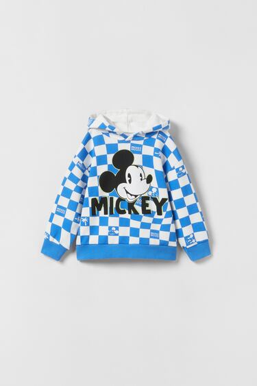 Image 0 of CHEQUERED MICKEY MOUSE © DISNEY HOODIE from Zara