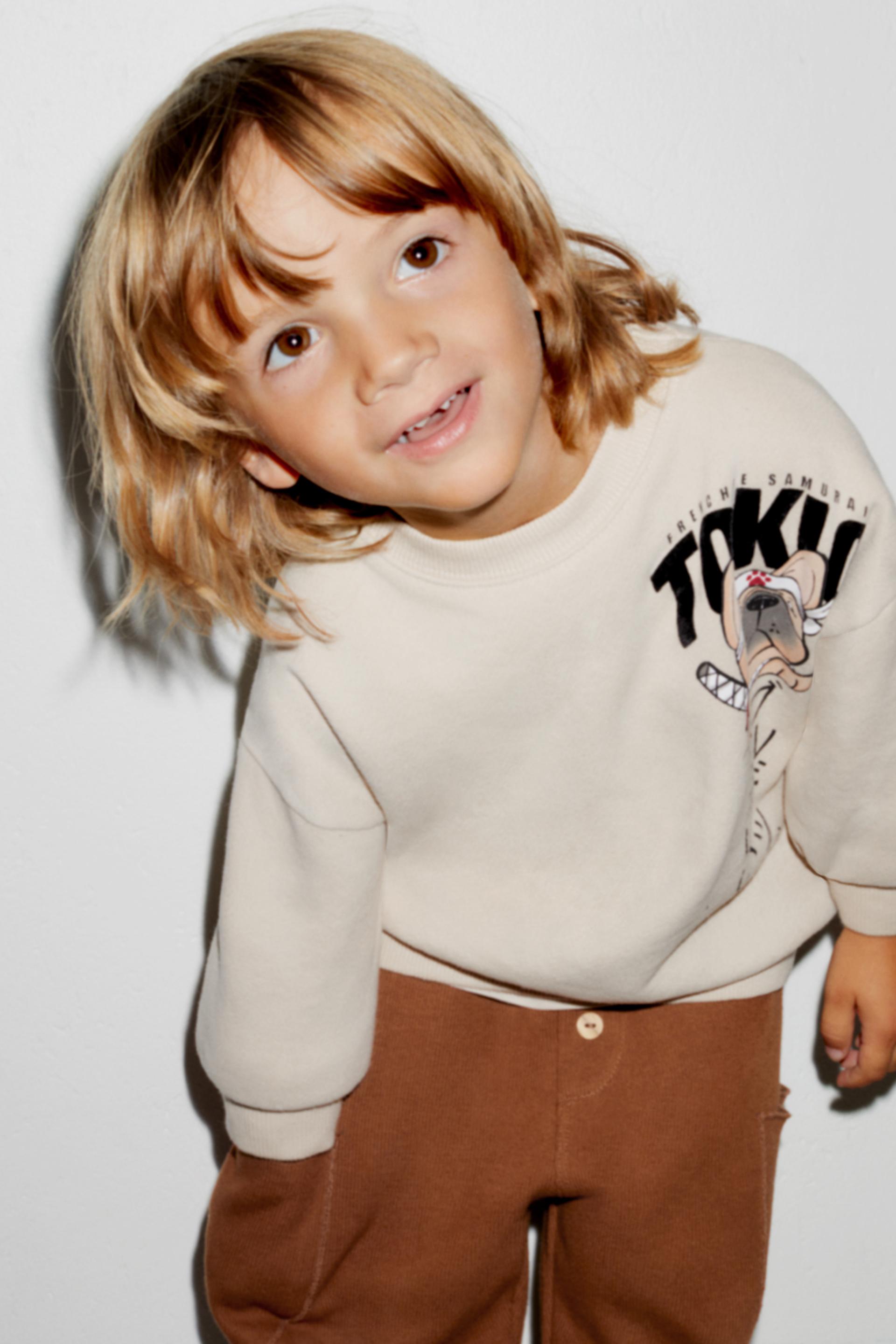 FLOCKED DOG SWEATSHIRT - Ice | ZARA Turkey