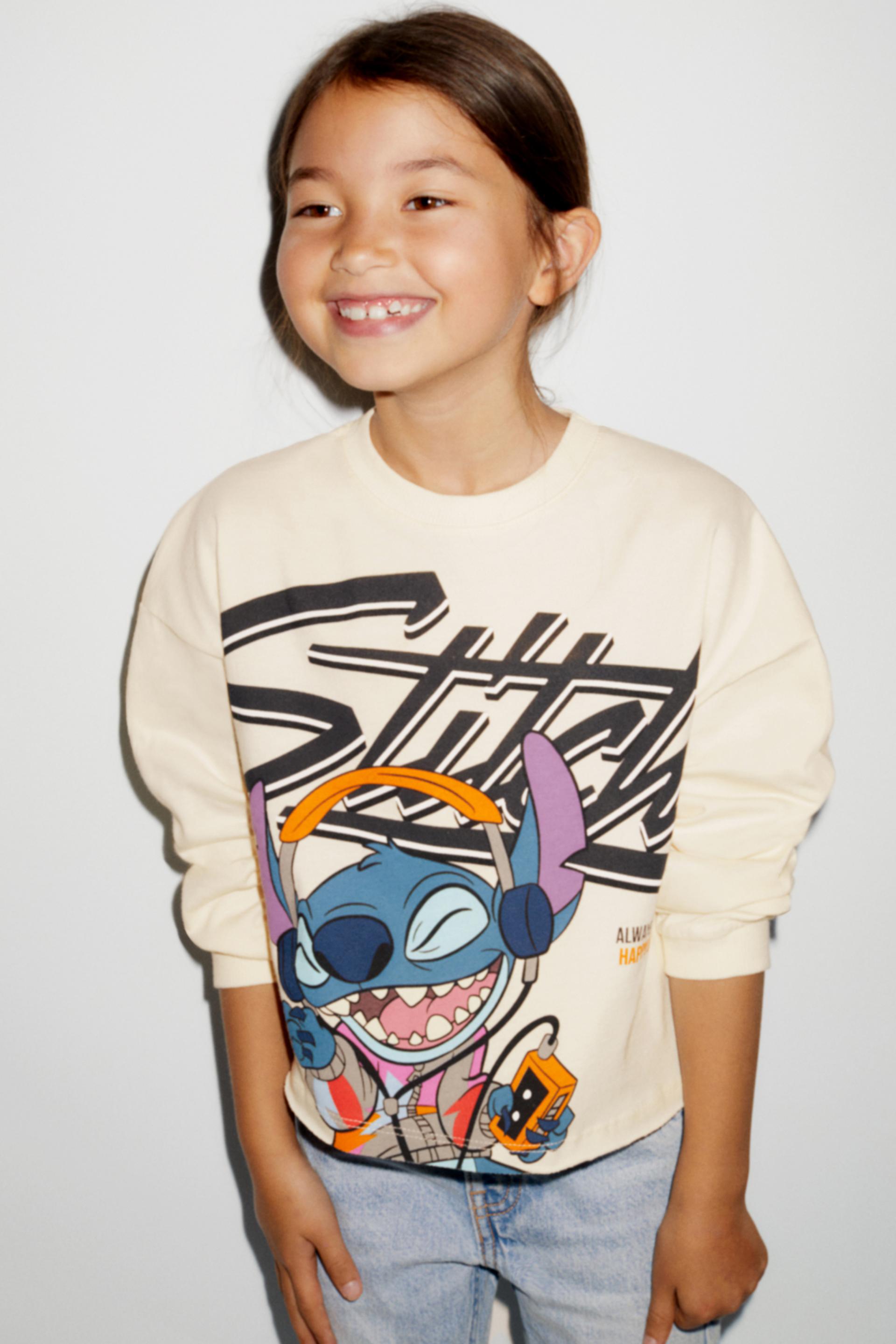 リロ スティッチ C Disney Tシャツ エクリュ Zara Japan 日本 リロ スティッチ C Disney Tシャツ エクリュ Zara Japan 日本