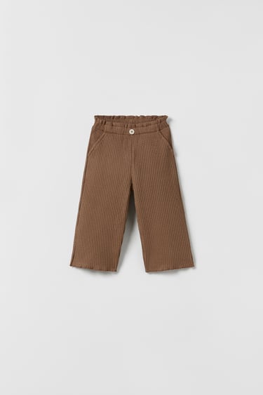 Image 0 of TEXTURED CULOTTES from Zara