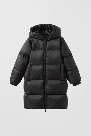 Image 0 of EXTRA LONG FEATHER DOWN JACKET from Zara