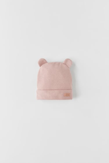 Image 0 of BABY/ RIBBED BEANIE WITH LABEL from Zara