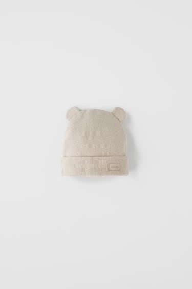 Image 0 of BABY/ RIBBED BEANIE WITH LABEL from Zara