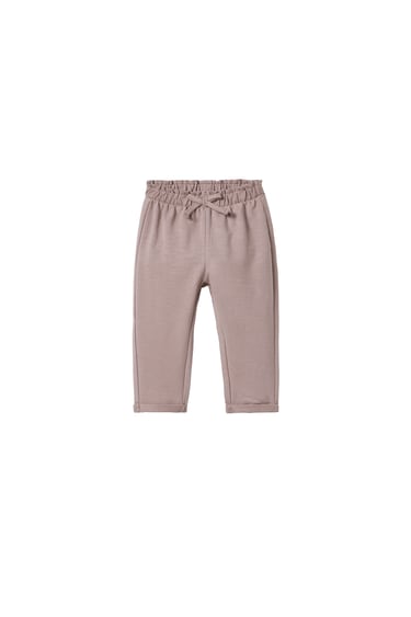 Image 0 of BOHO-STYLE TROUSERS WITH BOW from Zara