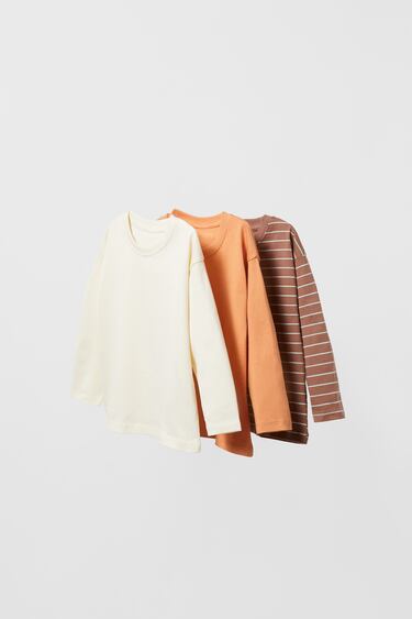 Image 0 of 3-PACK OF PRINTED T-SHIRTS from Zara