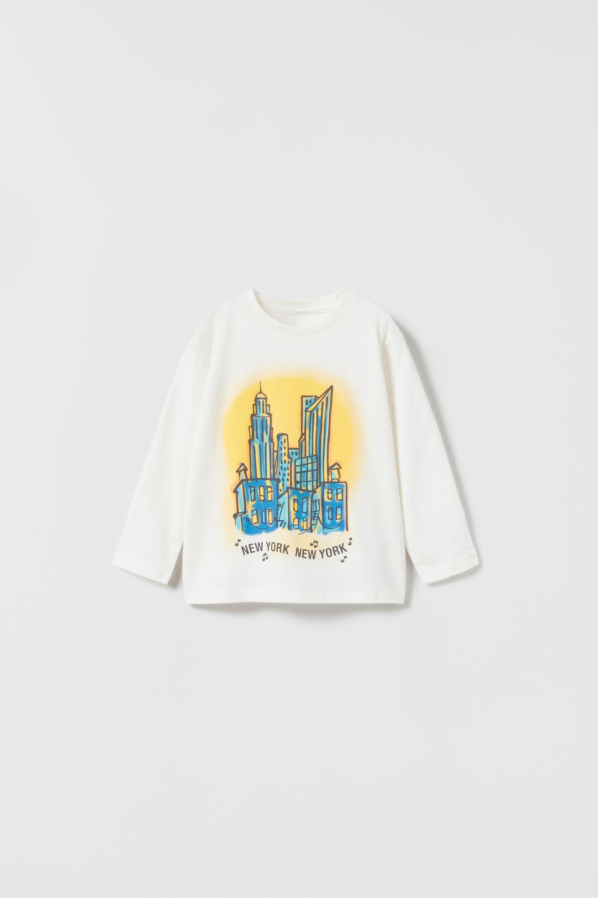 New York T Shirt White Zara United States New York T Shirt White Zara United States
