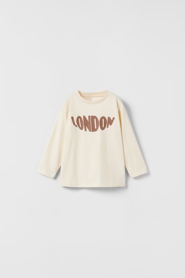 Image 0 of TEXT T-SHIRT from Zara