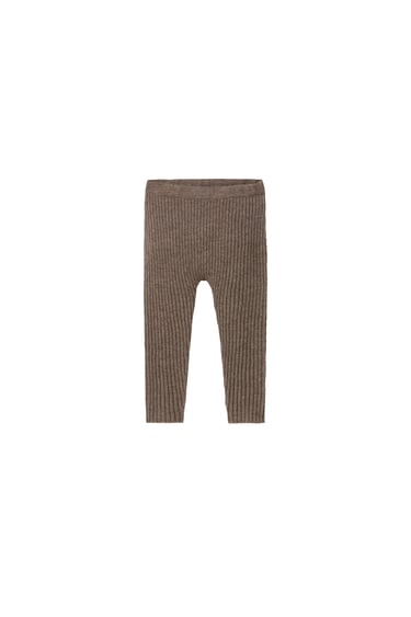 Image 0 of CASHMERE KNIT LEGGINGS from Zara