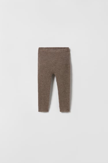 Image 0 of CASHMERE KNIT LEGGINGS from Zara