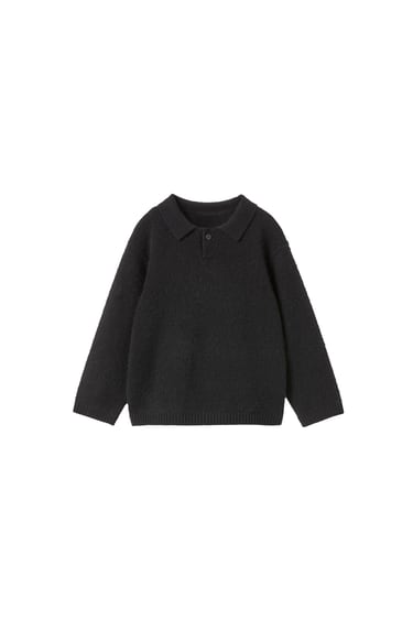 Image 0 of CASHMERE KNIT POLO SWEATER from Zara