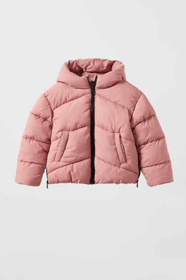 Image 0 of PUFFER COAT WITH ZIPS from Zara