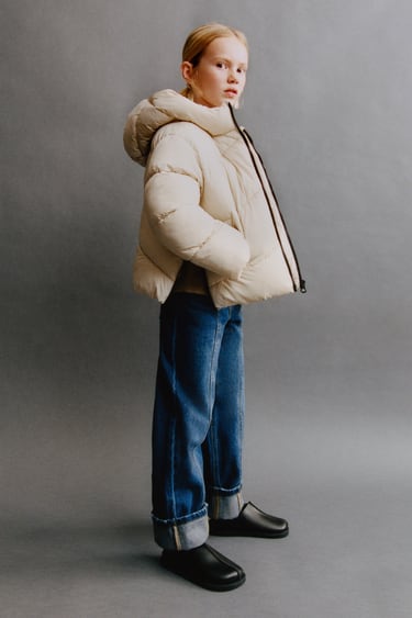 Image 0 of ZIPPERED PUFFER COAT from Zara