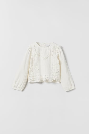 Image 0 of EMBROIDERED SHIRT from Zara