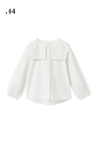 Image 0 of EMBROIDERED POPLIN SHIRT from Zara