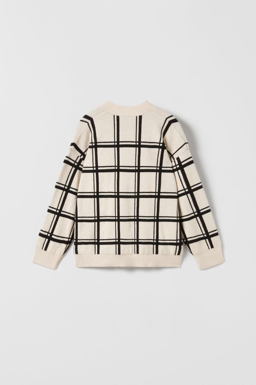 Zara check cardigan Outlet