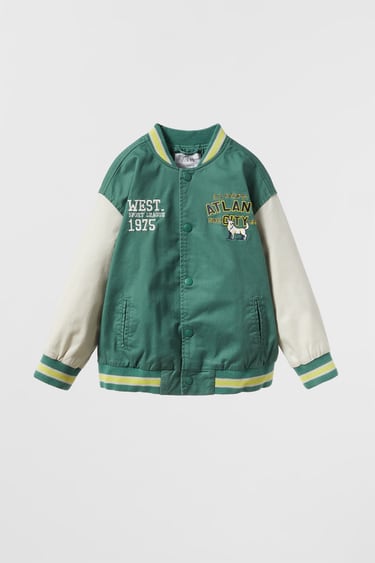 Image 0 of VARSITY JACKET WITH PATCHES from Zara
