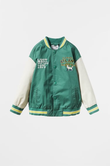 Image 0 of VARSITY JACKET WITH PATCHES from Zara