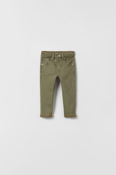 Image 0 of COLOURED SLIM FIT JEANS from Zara