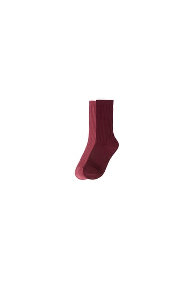 Image 0 of KIDS/ TWO-PACK OF RIBBED SOCKS from Zara