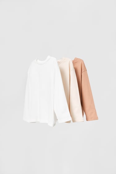 Image 0 of THREE-PACK OF PLAIN T-SHIRTS from Zara