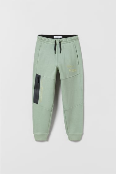 Image 0 of SPORTY THERMO-SEALED TROUSERS from Zara