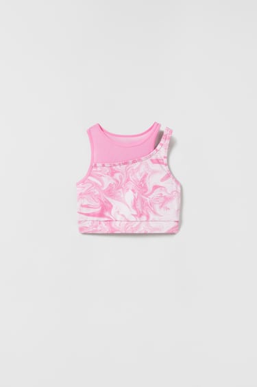 Image 0 of ATHLETIC CUT OUT TOP from Zara