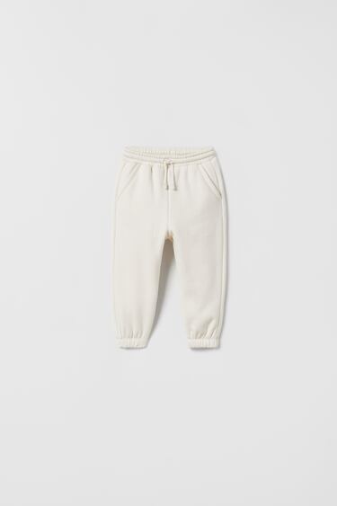 Image 0 of PLUSH CONTRAST TROUSERS from Zara