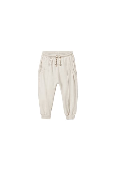 Image 0 of PIPED TRIM PLUSH PANTS from Zara