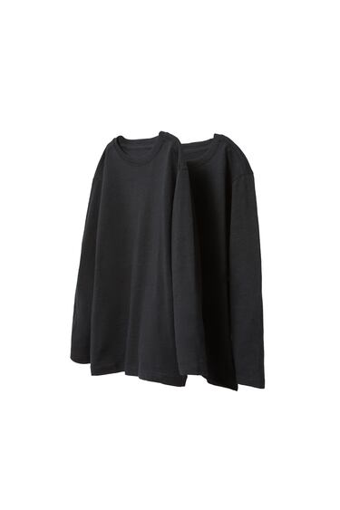 Image 0 of 2-PACK OF PLAIN TOPS from Zara