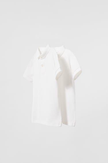 Image 0 of TWO-PACK OF PIQUÉ POLO SHIRTS from Zara