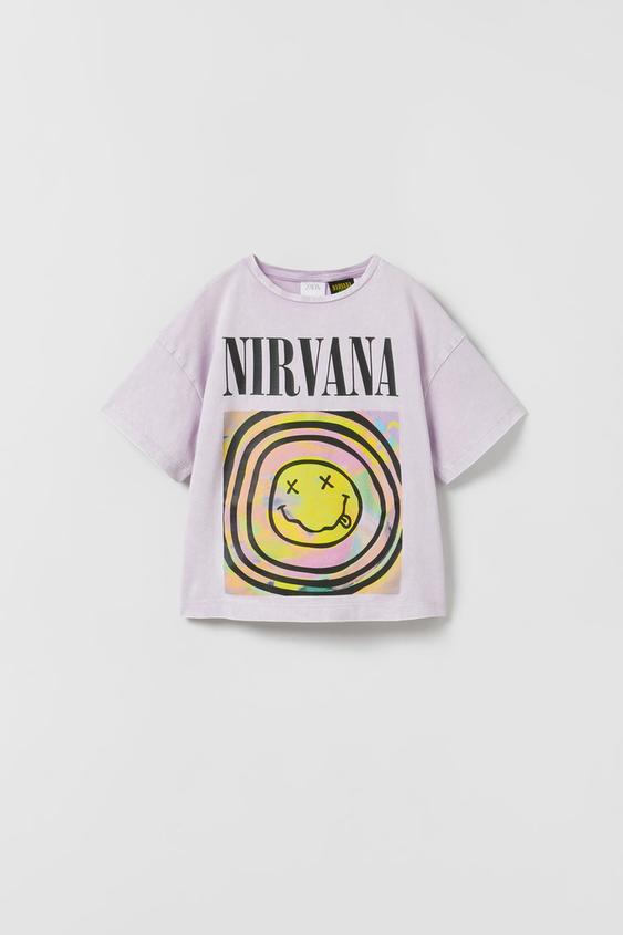 T shirt nirvana zara Clearance