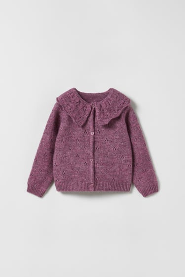 Image 0 of OPEN KNIT CARDIGAN from Zara