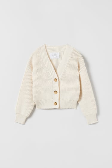 SHORT KNITTED CARDIGAN
