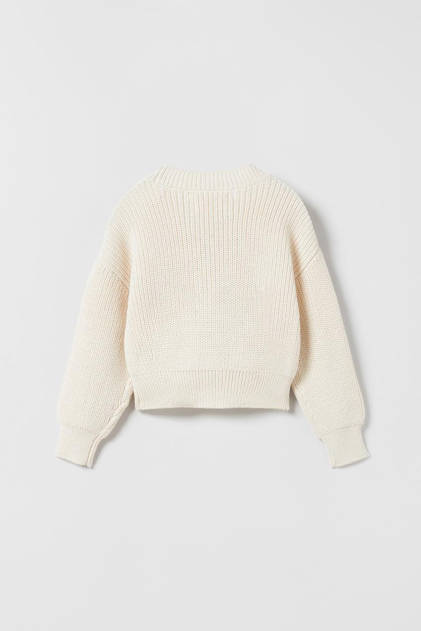Cream knit jumper zara Clearance