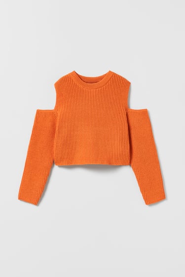 Image 0 of CUT-OUT KNIT SWEATER from Zara